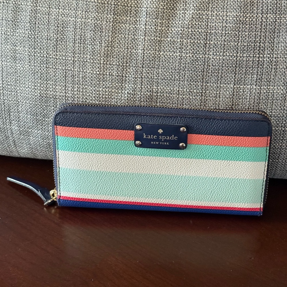Kate Spade Multicolor Striped Wallet